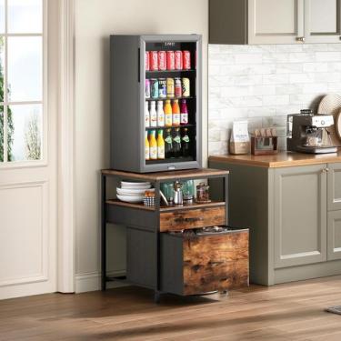 Imagem de Mini geladeira Stand Herture Rustic Brown HB01BXN com 3 unidades de ar