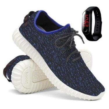 Imagem de Tênis Masculino Esporte Corrida e Academia Solado Macio Super Leve Relógio Digital-Masculino