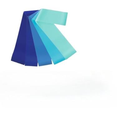 Imagem de Kit 5 Mini Bands Elástico Exercício Treino Em Casa 5 Níveis(AZUL)