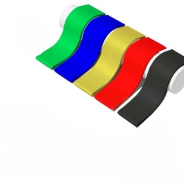 Imagem de Kit 5 Mini Bands Elástico Exercício Treino Em Casa 5 Níveis(Colorido 2)