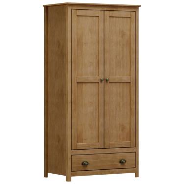 Imagem de Guarda Roupa Solteiro 2 Portas 1 Gaveta Madeira Maciça Mazzaro F06 Freijó - Lyam Decor