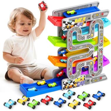 Imagem de Car Ramp Toy aotipol Toddler Toys para crianças de 2 a 3 anos com 10 c