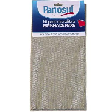 Imagem de Kit 6 Pano 35x35cm Espinha De Peixe Microfibra Super Absorção Panosul