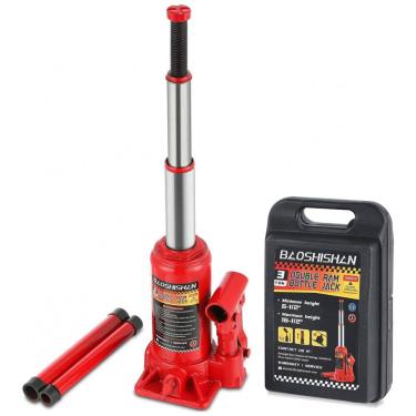 Imagem de Macaco Hidráulico de Garrafa para Carro, Suporta até 3 Toneladas Ram Duplo, BAOSHISHAN