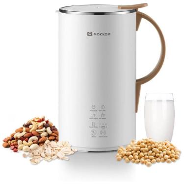 Imagem de Máquina de Leite Vegetal 600mL com Limpeza Automática e 8 Predefinições, MOKKOM, Branca