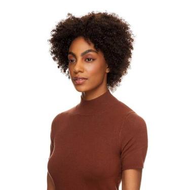 Imagem de Peruca Cabelo Natural Cacheado 20cm Textura Coily De Benguela 170g, Ca