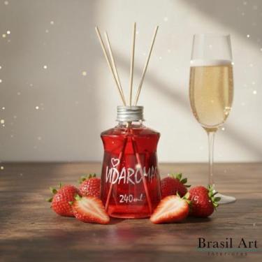 Imagem de Aromatizador de Ambiente Morango C/ Champanhe - Festivo e Luxuoso - 24
