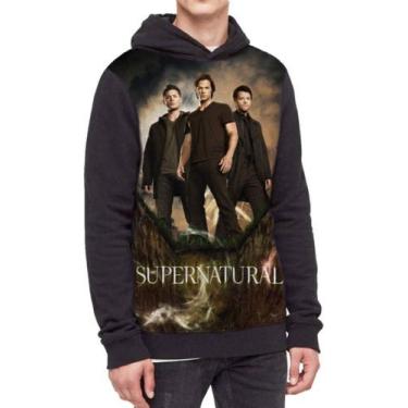 Imagem de Moletom Com Capuz Supernatural Ref:244 - smoke, Preto, M