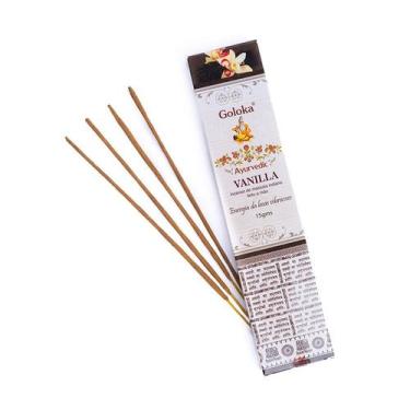 Imagem de Incenso Indiano Goloka Massala Vanilla  Baunilha 15g