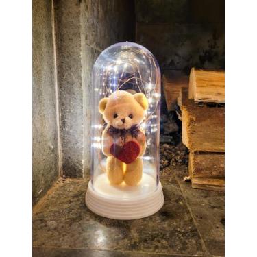 Imagem de Ursinho De Pelúcia Coração Presente Para Namorada Luminária - Amor Lin