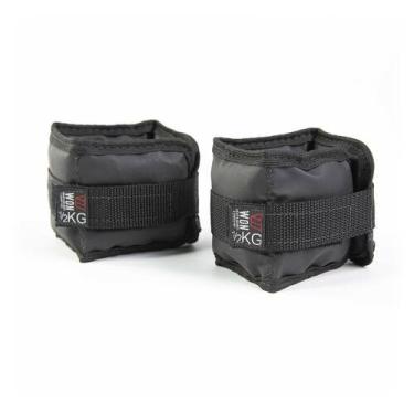 Imagem de Par Caneleira Tornozeleira de Peso 0,5 kg Profissional WON Preto Trein