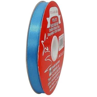 Imagem de TRADER, Fita De Cetim Trader 10mm N°2 Com 50 Metros, COR 049 AZUL MEDIO
