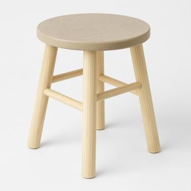 Imagem de Banco infantil para decoração 21cm pés pinus