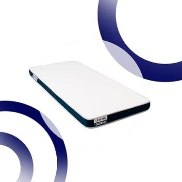 Imagem de Colchão Solteiro King Guldi Duplo Plus D28 (16x96x203) Branco e Azul