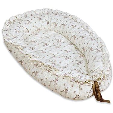 Imagem de Ninho Redutor de Berço para Bebê - Floral Ferrugem