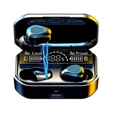 Imagem de Microfone Cor Preto Fone Bluetooth M10 V5.3 Wireless Sem Fio - TJ Drop