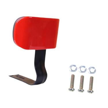 Imagem de UGPLM Encosto para bicicleta elétrica Encosto para passageiro Almofada para costas macia, conveniente e universal, fácil de instalar para bicicleta elétrica, Vermelho