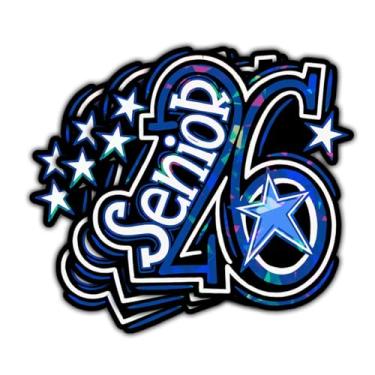 Imagem de (3 peças) Class of Senior 2026 adesivo holograma presentes adesivos de formatura para meninas do ensino médio e universitários decalque de carro para laptop garrafa de água fichário capa de telefone