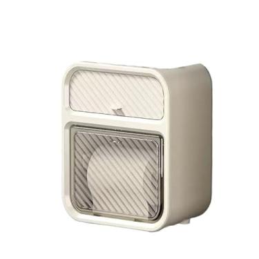 Imagem de Caixa Porta Papel Higiênico à Prova D’Água com Suporte para Celular – Dispenser Organizador de Banheiro Sem Furo, Design Moderno