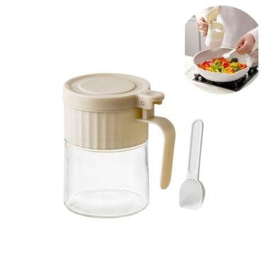 Imagem de Porta Condimentos Redondo Vidro Com Colher 280ml