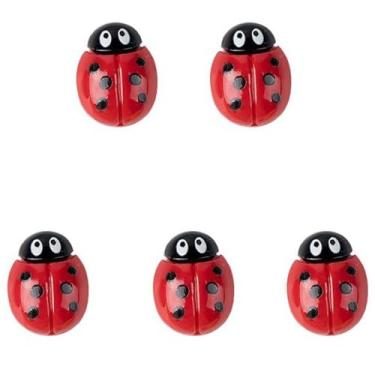 Imagem de Resin Ladybug 5pcs DIY DIY Jewelry Mini Ladybug Miniatures Cute Seven Star Ladybu 's(L)