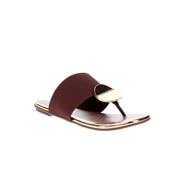 Imagem de Chinelo Tira Grossa Única Conforto Beira Rio (Conhaque, BR, Adulto, Numérico, 35)