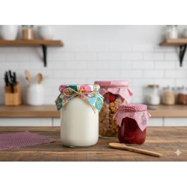 Imagem de Kit 3 Pano de Cera De Abelha Embalagem Alimentos Ecológico