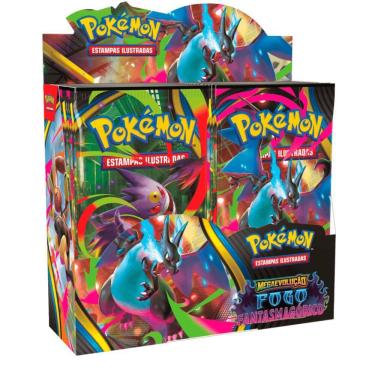 Imagem de Pokémon Box Com 36 Booster Mega Evolução Fogo Fantasmagórico