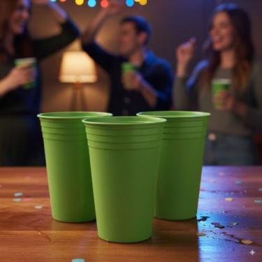 Imagem de Kit 50 unid Copo Plastico Resistente para Festa 300ml - Reutilizavel -