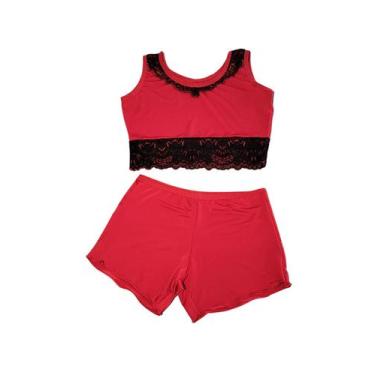 Imagem de Short Doll Cropped Baby Doll Renda Estilo Blogueira Feminino - Sou Gat