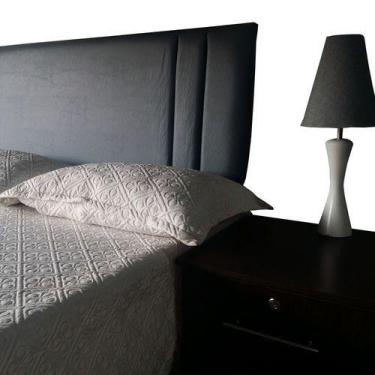 Imagem de Cabeceira Cama Box Queen Siena Vert  Cinza 160 X 60 - Pro Quarto