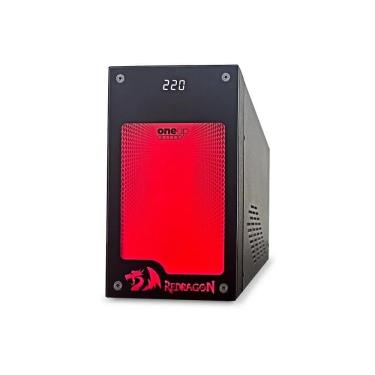 Imagem de Nobreak Ragtech One Up Nitro 2000 TI Redragon, 2000VA, Painel RGB, Entrada Bivolt, Saída 115V, Preto