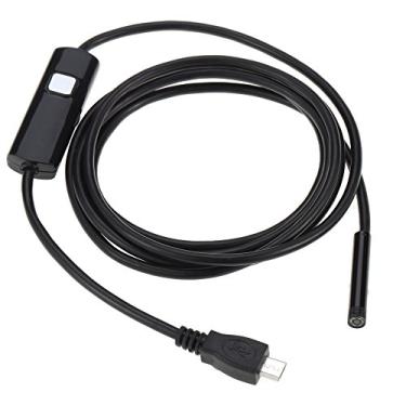 Imagem de Endoscópio, Romacci 5,5 mm 1,5 m USB endoscópio digital boroscópio inspeção portátil câmera cobra 6 LED ajustável para smartphones/laptops Android