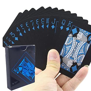 Imagem de Conjunto de cartas de pôquer, cartas de plástico para jogar, ótimas para jogos de cartas aquáticas, festa em casa, presente de viagem