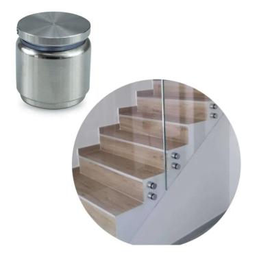 Imagem de Prolongador Botton Aço Inox 304 Para Vidro Guarda-Corpo Orig