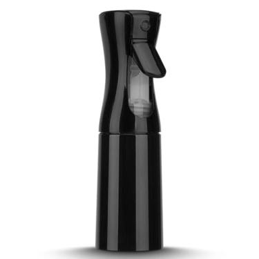Imagem de Frasco de spray contínuo, pulverizador de névoa fina de 200 ml para cabelo, limpeza, plantas - à prova de vazamento e prensagem ergonômica - preto