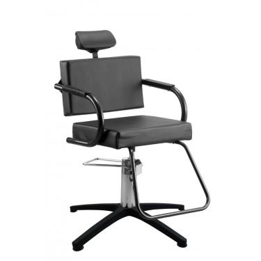 Imagem de Cadeira de Cabeleireiro Hidráulica Salão de Beleza e Barbearia Dompel Titan Preto