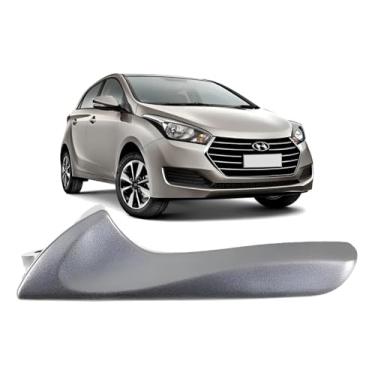 Imagem de Gatilho Maçaneta Interna Hb20 2012 2013 2014 2015 2016 2017 2018 2019 Prata Lado Direito