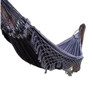 Imagem de Rede De Descanso dormir Em Tear De Casal Gigante(Preta mesclada)