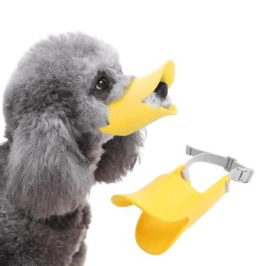 Imagem de Focinheira antimordida, focinheira ajustável macia para cães pequenos e médios, capa de boca de silicone respirável para cães, melhor para evitar latidos, mordidas e mastigar (grande)