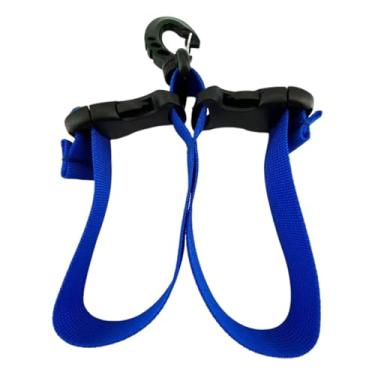 Imagem de KiBcsLic Cinta para nadadeiras de mergulho, acessórios, substituição de equipamentos, leves, versáteis, nadadeiras, fivelas, suporte para botas de mergulho, Azul