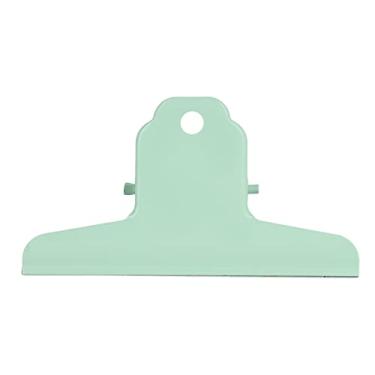 Imagem de Clipes de papel Clipes de pasta Clipes de metal Durável Wearable Conveniente Prático Compacto Portátil Alça Confortável Ferramenta de fixação estável para escritório escolar (Verde)