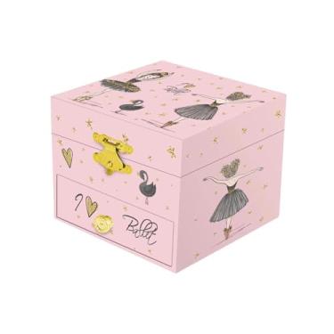 Imagem de oshhni Caixa de Música para Joias, Colecionável, Portátil, para Guardar Bijuterias, Pulseiras e Anéis, Decoração de Quarto