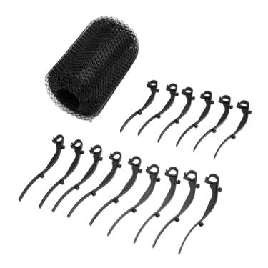 Imagem de Jiawu Rolo de Proteção de Calha de Filtro de Folhas Eficaz Evita o Entupimento da Tubulação de água para Sistemas de Drenagem, Rede de Proteção de Calha de Plástico de 18 Cm X 8 M, Adequada para