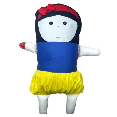 Imagem de Naninha para Bebê e Crianças HEEMM HIRA IMI Tecido Macio 100% Algodão Hipoalergênica Colecionável Artesanal Lavável e com Enchimento Removível 40x25cm Modelo MENINA MAÇÃ