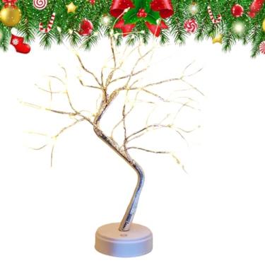 Imagem de Lâmpada De Árvore Bonsai - 50 Centímetros Flexível Multi-Modo Flexível | Lâmpada De Luz Noturna Com Árvore Cintilante | Para Casa, Dormitório, Escritório, Apartamento, Sala De Estudo E
