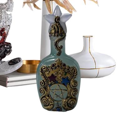 Imagem de Garrafas vintage | Garrafa decorativa retrô - Vaso de resina centros de mesa para quarto, sala de estar, mesa de jantar, estante de livros, aniversário, feriado