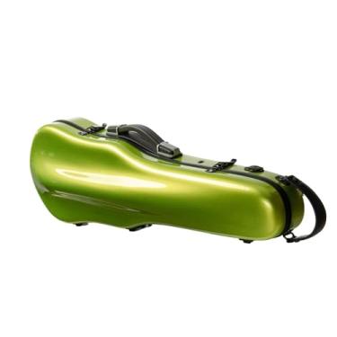 Imagem de Estojo Para Violino Estilo Fashion Verde 4/4-3/4 Tamanho Ultraleve Híbrido De Fibra De Carbono Estojo Rígido Com Almofada De Pescoço Removível Estojo para instrumento de violino