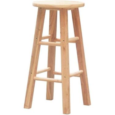 Imagem de Bancos de degrau 100% madeira maciça multiuso escada portátil moderna prateleira decoração de casa -F20N (tamanho: 60 cm de altura)