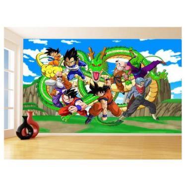 Imagem de Papel De Parede Dragon Ball Goku Vegeta Anime 3,5M Dbz465 - Você Decor
